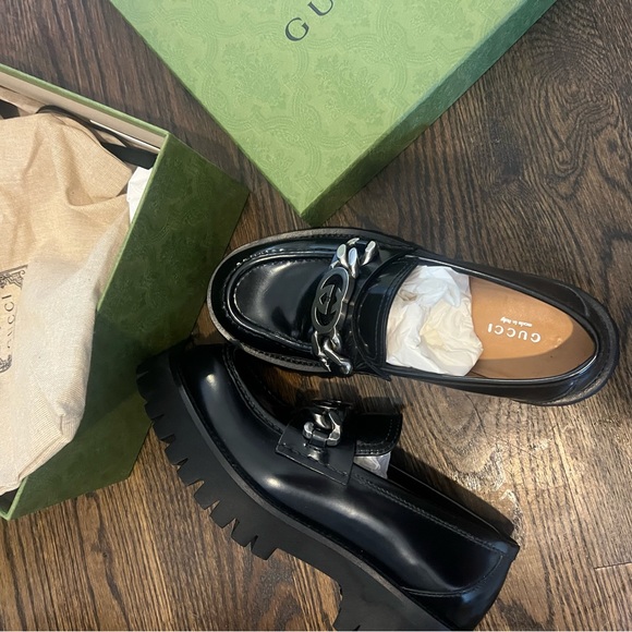 Gucci Loafers in Size 38.5 - Jeanne Moc Toe Platform Loafer. - Picture 5 of 13